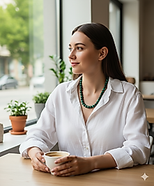Malahit Doğaltaş Kolye