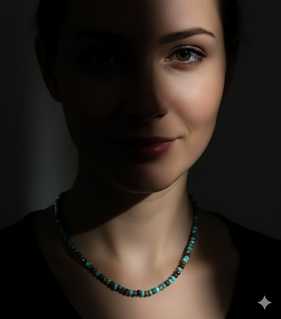 Afrika Turkuaz Kolye