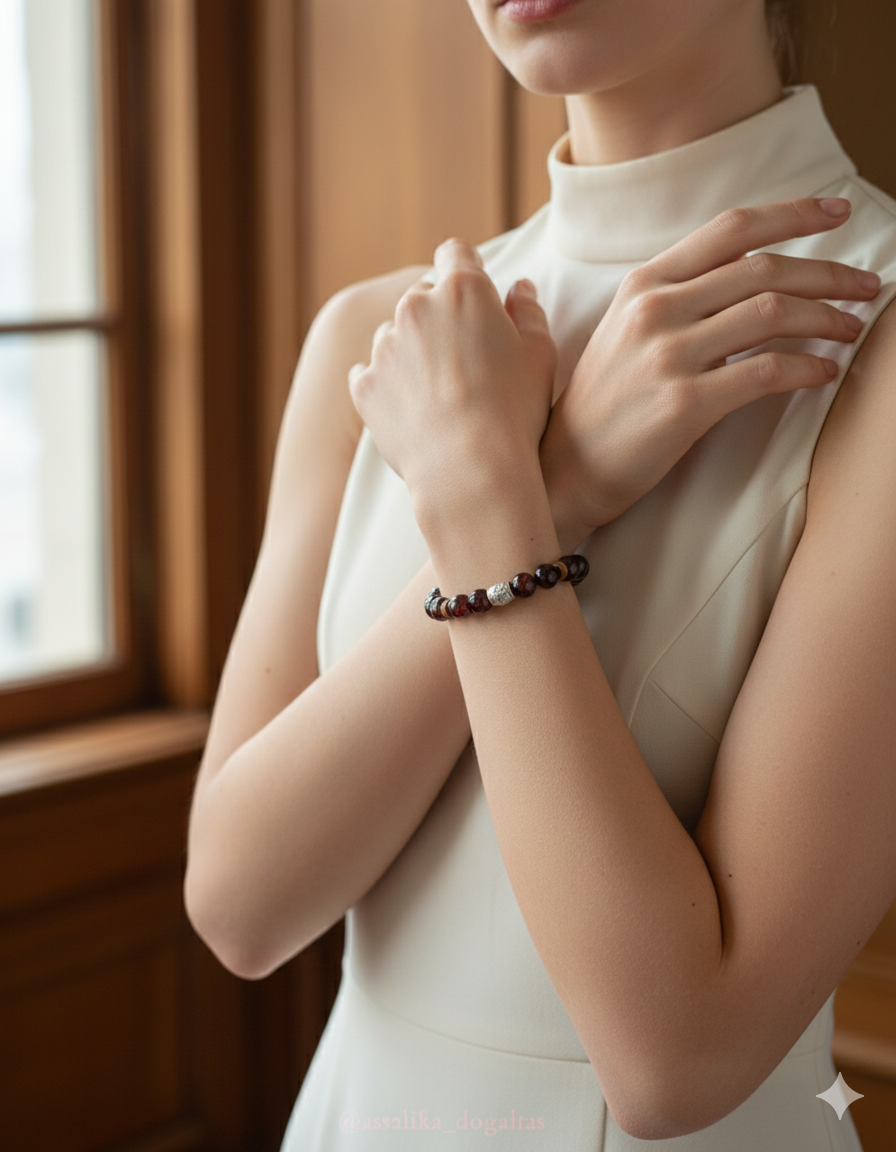 Garnet Doğaltaş Bileklik