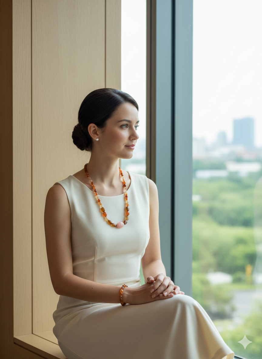 Yemen Akik Kolye Bileklik Seti